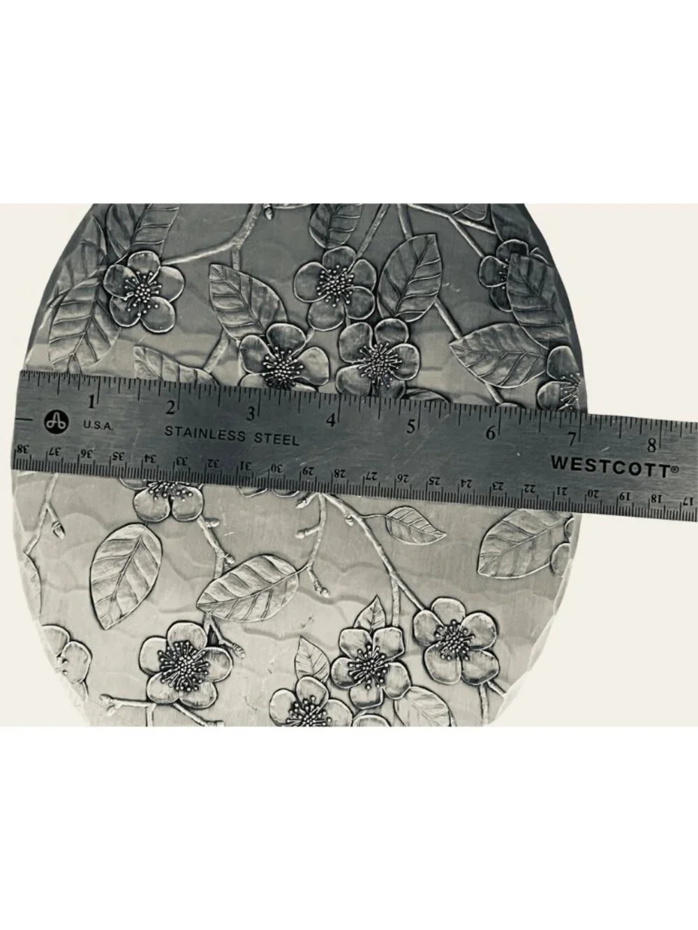 Wendell August Forge Trivets Dogwood Blossom Aluminum Oval 9.25